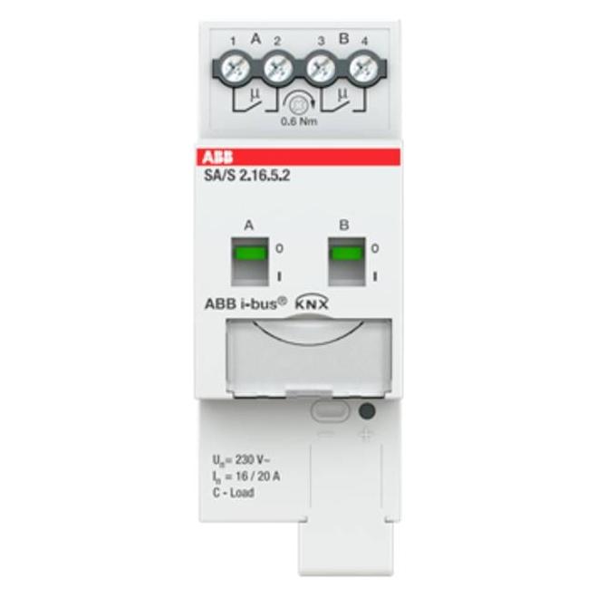 ABB Schaltaktor 2fach 16 A SA/S2.16.5.2 C-Last REG 2CDG110265R0011 (Schaltaktor) (2CDG110265R0011)