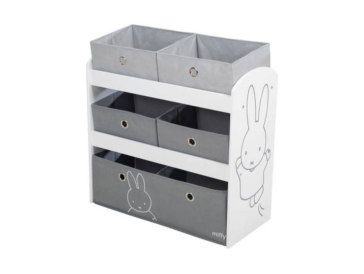 Roba Kinderregal Miffy, Grau, Weiß, Hase, 63.5x67x29.5 cm, Babymöbel & Kindermöbel, Babyzimmer, Babyzimmer-Serien