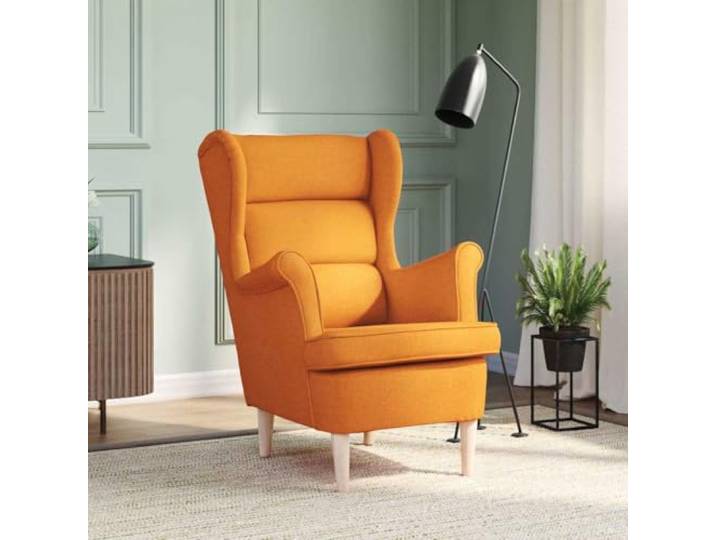 Sessel Dunkelgelb 74x84x100 cm Stoff Polyestergewebe,knitterfrei,pflegeleicht,weiche Polsterung,stabiler Halt,Wohnzimmer,Büro,Schlafzimmer