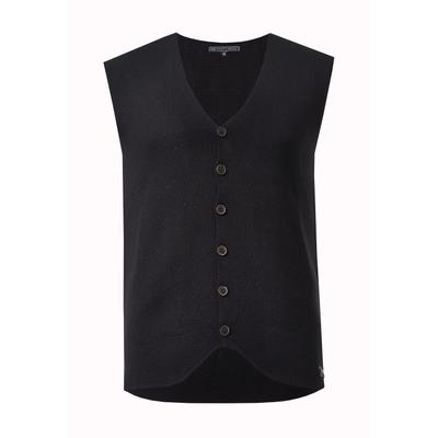 Strickjacke RUSTY NEAL, Herren, Gr. XL, schwarz, 50% Polyacryl, 50% Baumwolle, unifarben, normal, Strickjacken Strickweste, in dezentem Strickmuster