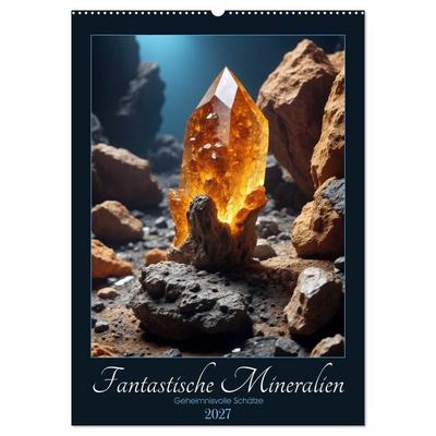 Fantastische Mineralien - Geheimnisvolle Schätze (Wandkalender 2027 DIN A2 hoch), CALVENDO Monatskalender