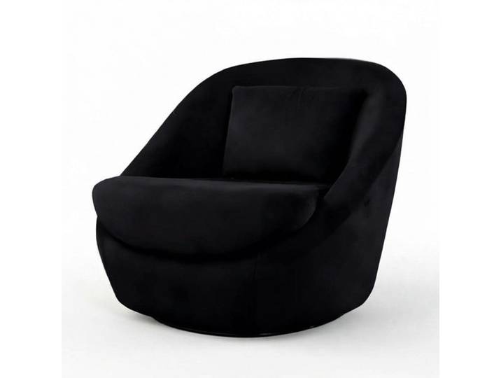 Xlmoebel Loungesessel Drehbarer Lounge Sessel in Braun mit gepolsterten Armlehnen (1-St., Drehbarer Lounge-Sessel), Made in Europa