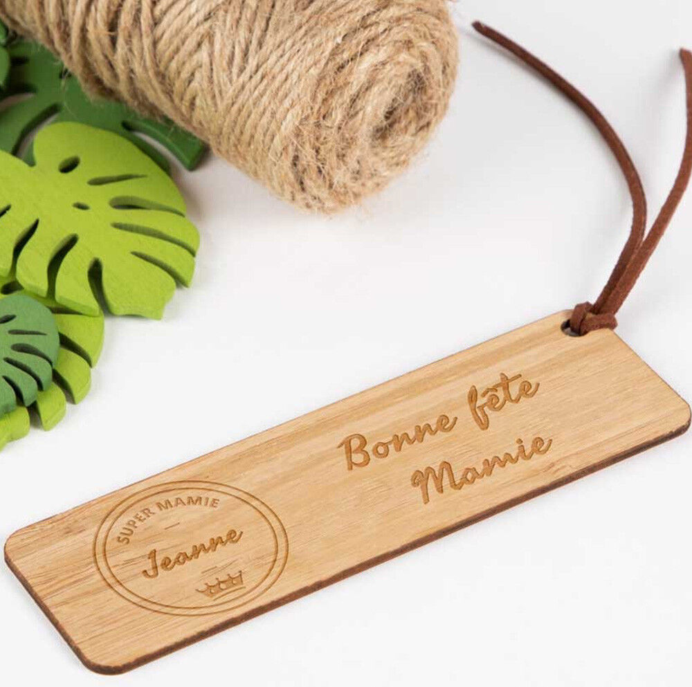 Ocadeau Marque page bois pour mamie