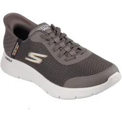SKECHERS Go Walk Flex Hands Up Slip-In Sneaker Herren BRN - braun 46