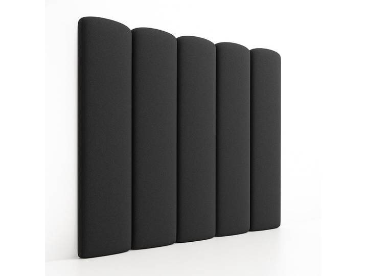 Tête de lit extra-épaisse anthracite, lit 150 cm, 160x120 cm