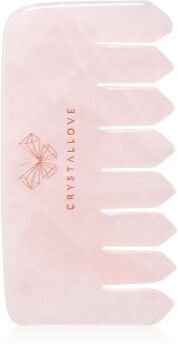 Crystallove Rose Quartz Comb acessório para massagem cabelo e corpo 1 un.. Rose Quartz Comb