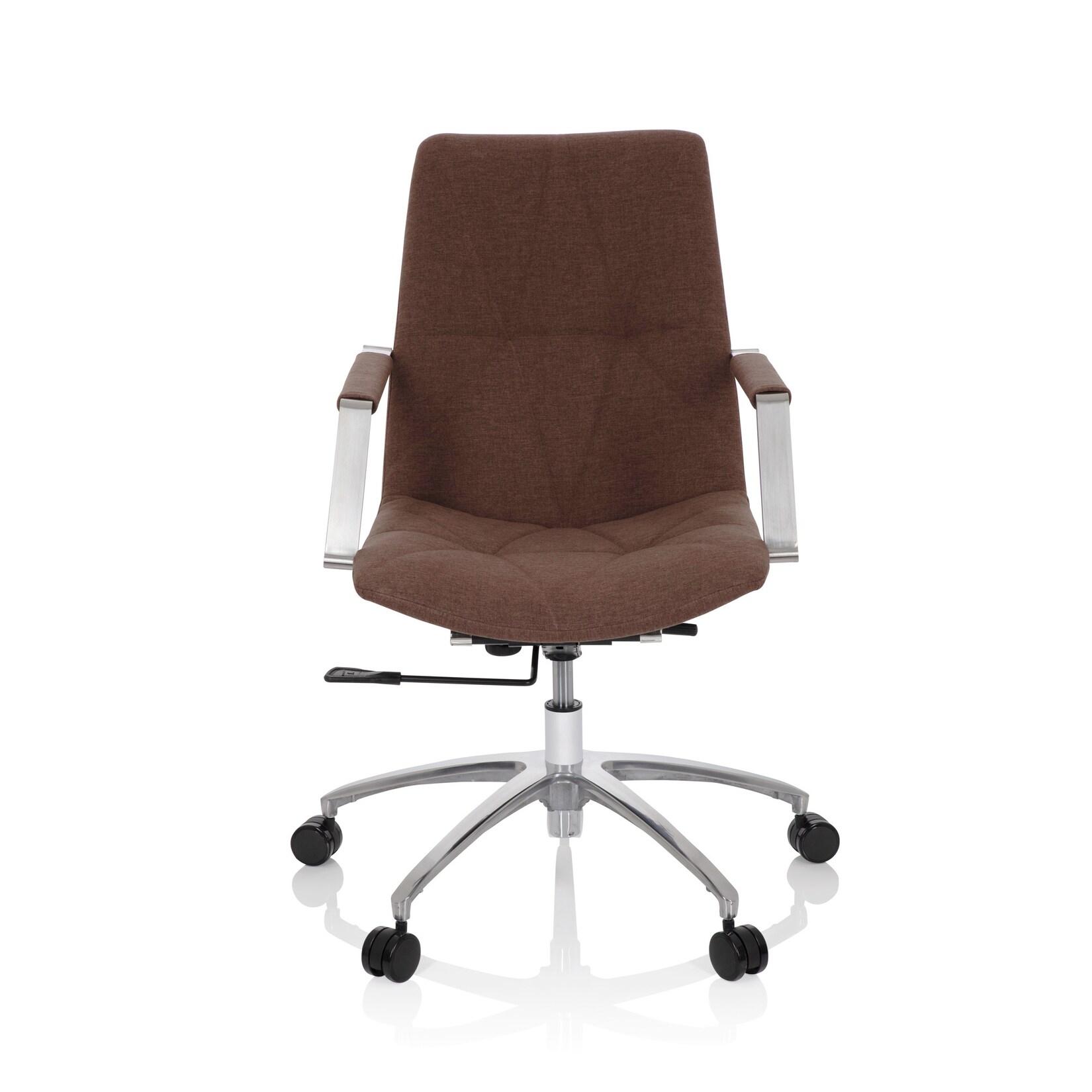hjh OFFICE Home Office Bürostuhl SARANTO II Stoff mit Armlehnen