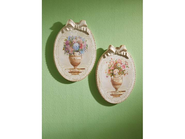 Wandbild, 2er-Set, Creme