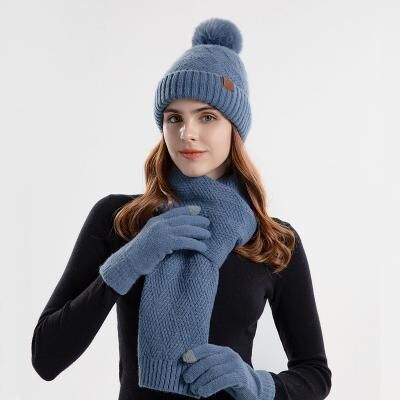 LightInthebox Christmas Gift Set Knitted Hats Scarf Gloves Set Women's Christmas New Year Christmas Eve Knitwear Winter Hat Christmas Gift for Women for Her for Mom