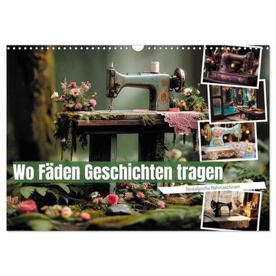 Wo Fäden Geschichten tragen (Wandkalender 2027 DIN A3 quer), CALVENDO Monatskalender