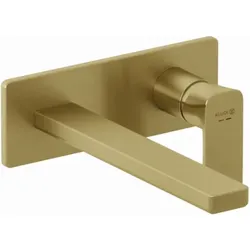 Kludi RENON 2-Loch-Wandarmatur 42245N075 240 mm, Feinbau-Set Brushed Gold (18) PVD