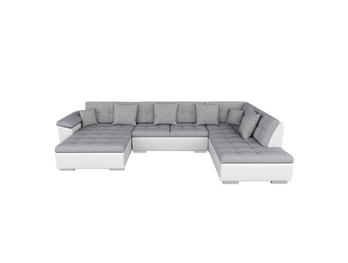 Ecksofa ARIA links grau/weiss