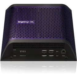 BrightSign XC2055 Digital Signage Mediaplayer (8K-Player, 4x HDMI Out, Elite HTML, 3D Grafiken, Web, Digital Signage Zubehör, Violett