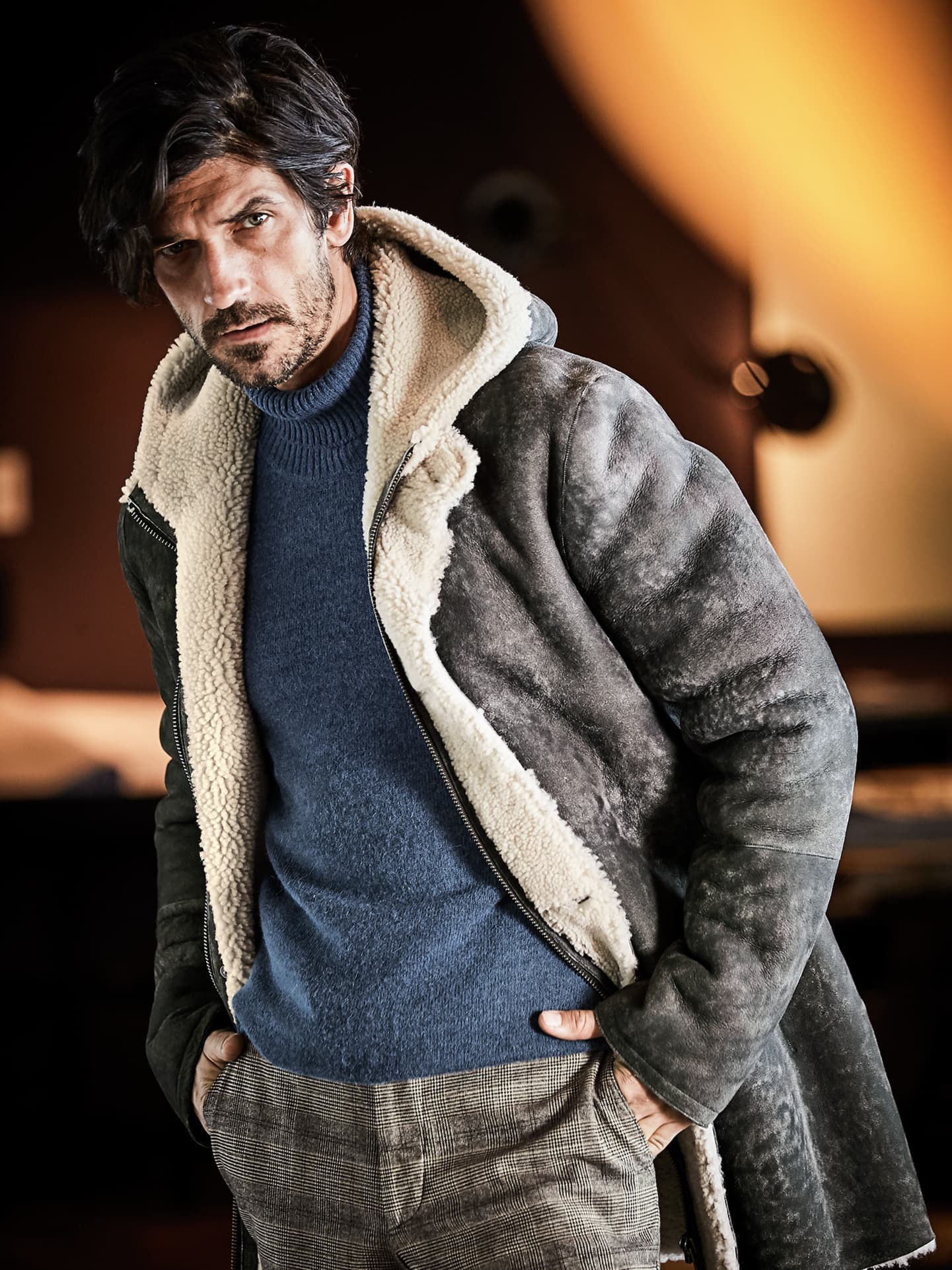 Mey & Edlich Lammfellmantel Braun 48