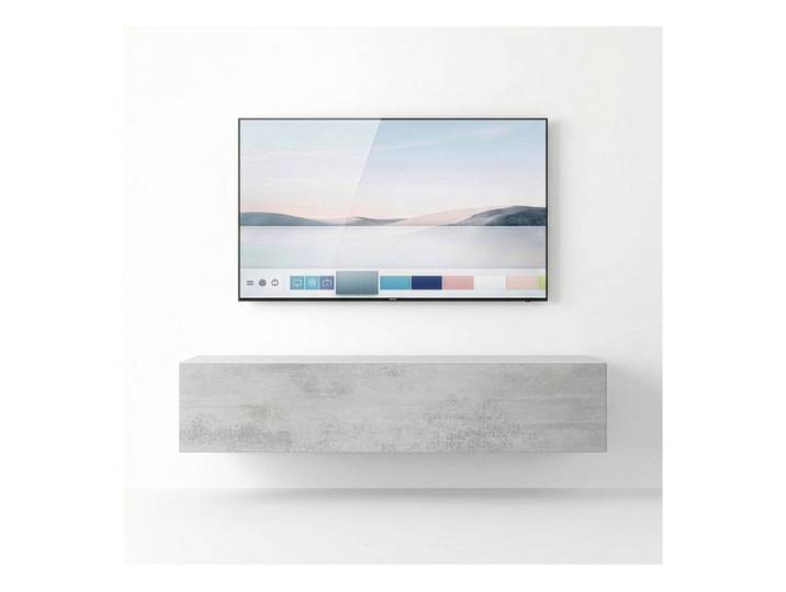 InnoFurn TV-Board Vela hängender Lowboard (1x hängender Tv-Schrank), Sanftes Öffnen, Made in Germany, Modernes Design, hängender Tv-Board