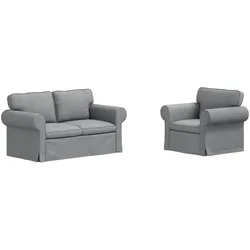 vidaXL, Sofa + Bettsofa, Camises (1-Sitzer +2-Sitzer (120 cm))