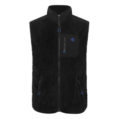 Kurzweste FQ1924 "Kurzweste FQFelo", Herren, Gr. XXL, schwarz (schwarz beauty), Obermaterial: 100% Polyester PES., Westen