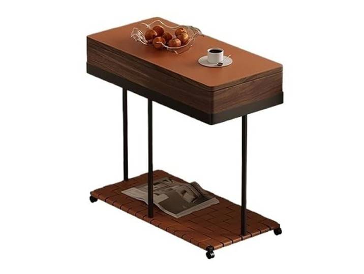 SAMCIOI Wohnzimmer-Beistelltisch, Couchtische Sofa Seite Tisch Schrank Kunst Holz Beweglichen Nacht Lagerung Rack Möbel Dekoration Couchtisch, Nachttisch