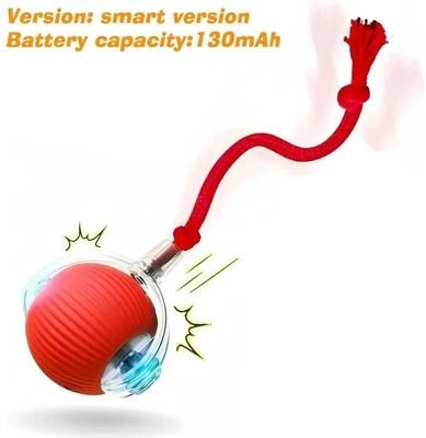 Uplifted Finds Smart Automatic Rolling Interactive Ball 1 Pc Red