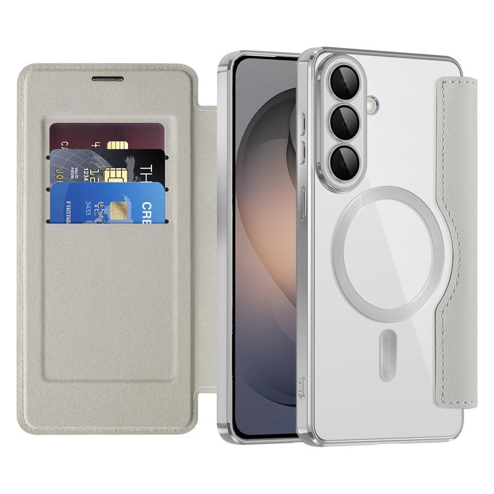 Techsuit - SmartMag Book Case - Samsung Galaxy S26 - Gray (Samsung Galaxy S26) (64420560)