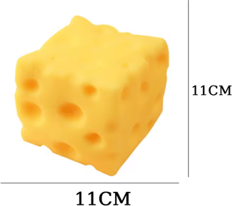 Inspire Curations Giant Cheese Squishy Fidget Toy Cheese Squishy Toy Slow Rising Squishy For Stress Relief & Sensory Play 11cm 1pc