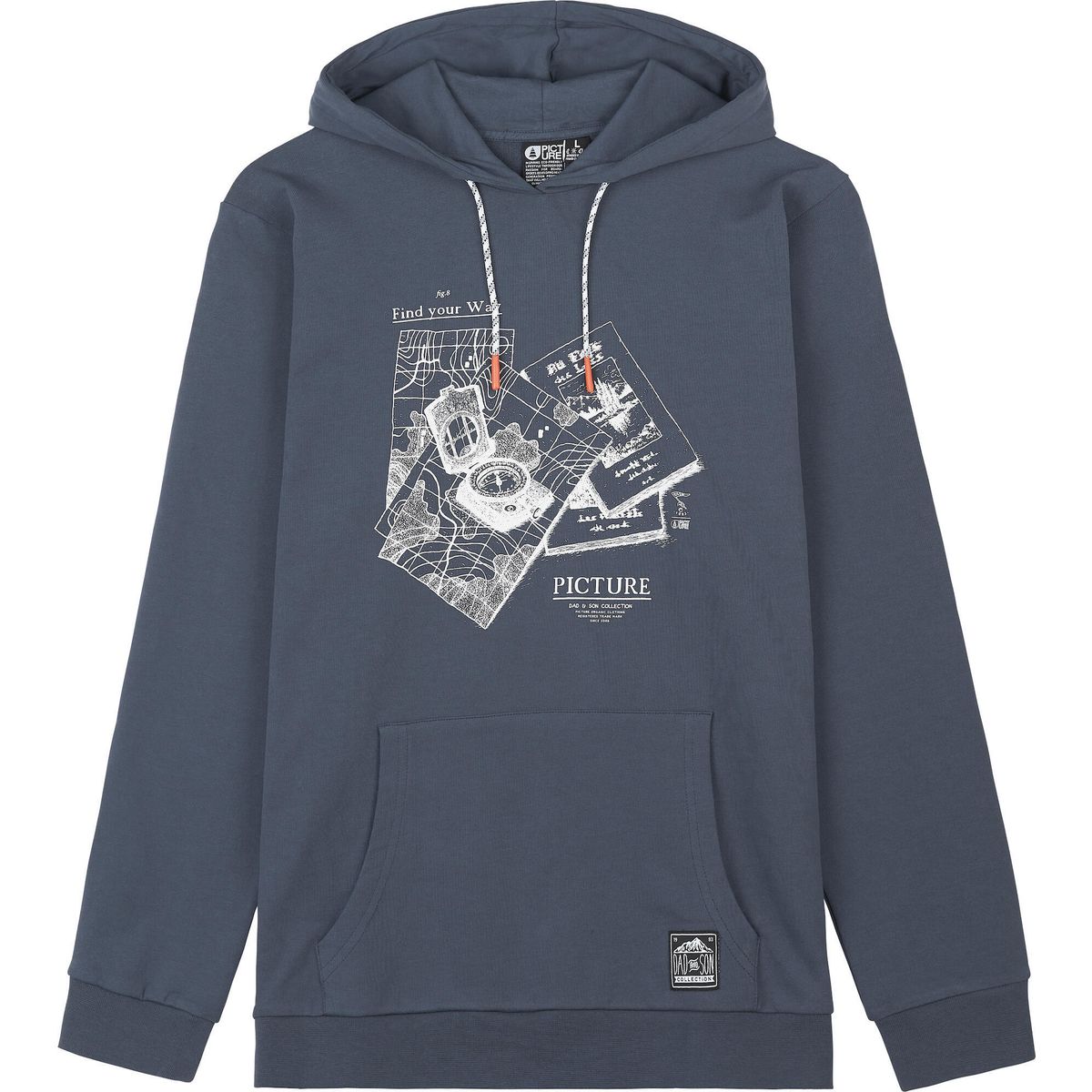 Picture D&S MAP Hoodie india ink (B) S MSW343B India inkS