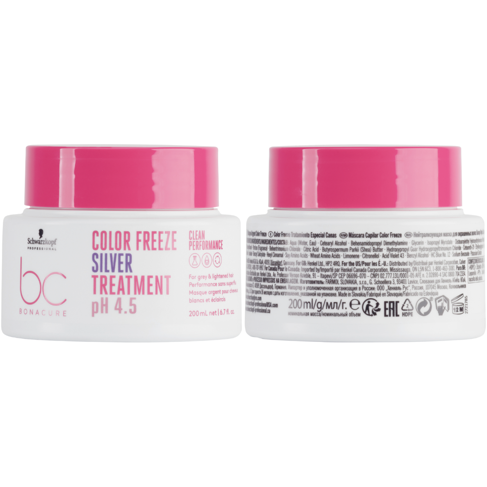 Schwarzkopf BONACURE Clean Performance Color Freeze Silver Treatment 500mL