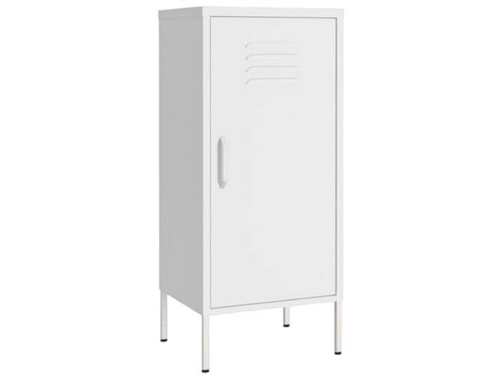 YUTAASU Stahl Lagerschrank Weiß 42,5x35x101,5 cm