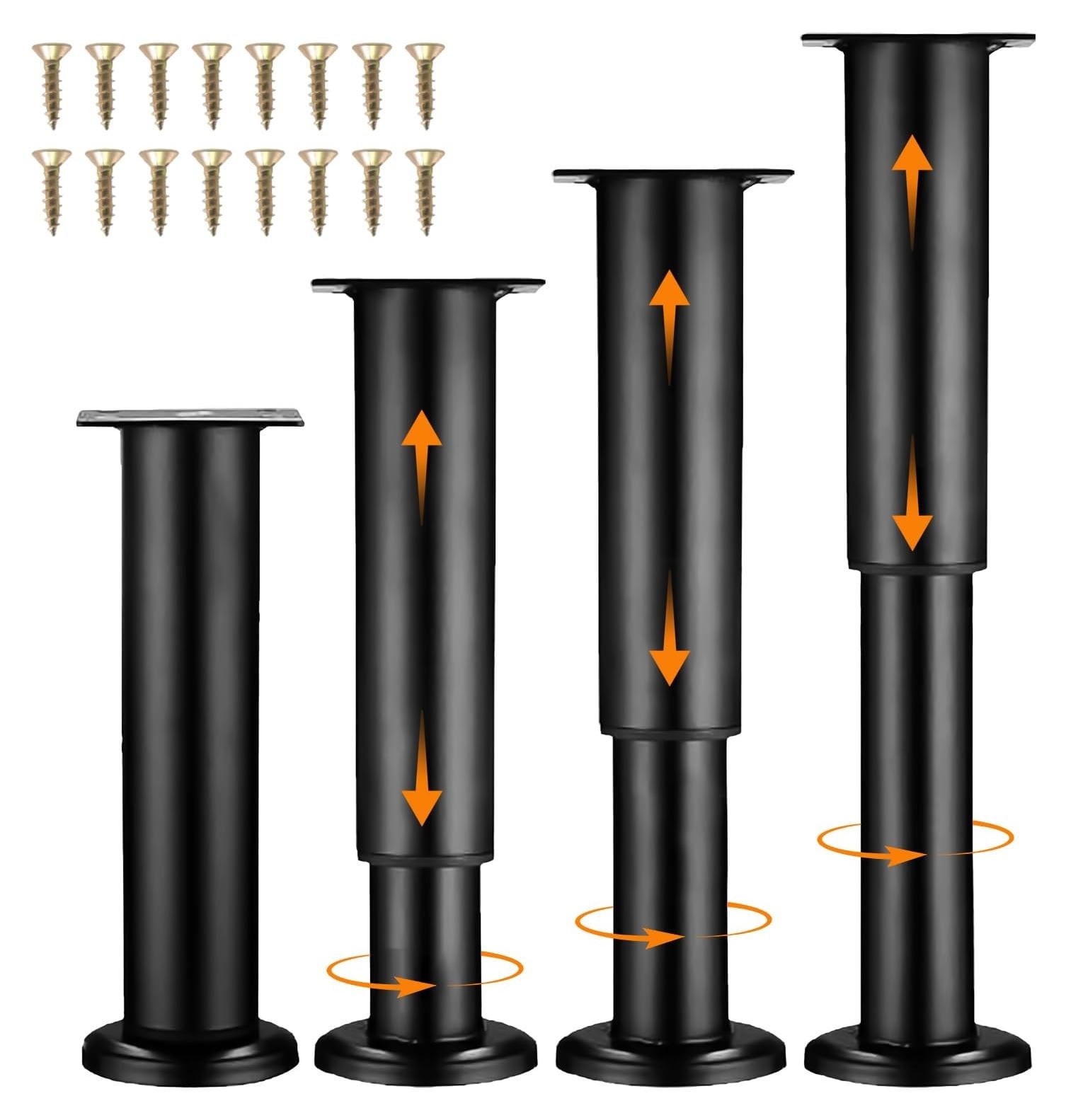 Verstelbare meubelpoten van metaal, 4 stuks