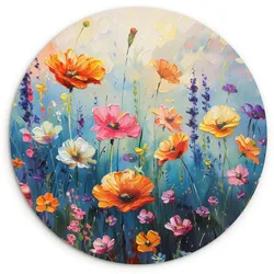 WANDBILD Blumen - Natur - Aquarell - Kunst Deko Wohnzimmer 30x30 cm