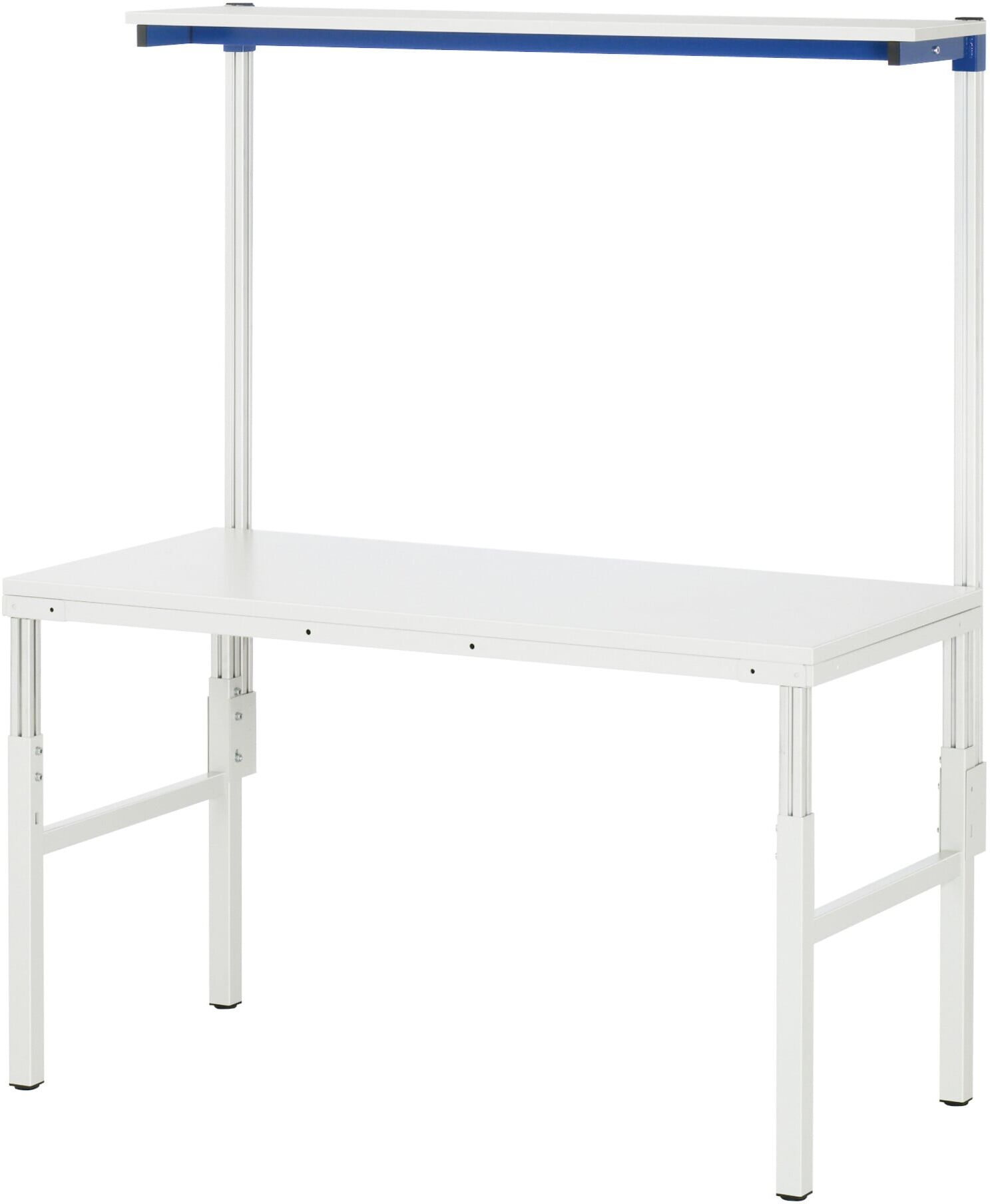 Rau Basistisch Etagenbord, B1200xT700xH650-1000/H2040mm, EGB-Melamin-Platte 28mm (E-ATEB-1200-700ME.11)