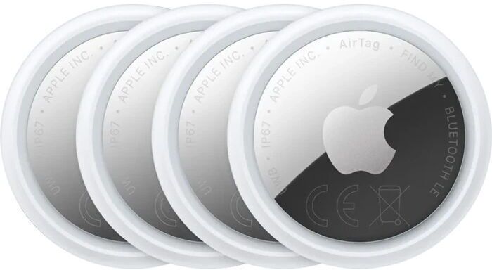 Apple AirTag Gen 2 (2026)   4-pack   white/silver - Refurbished