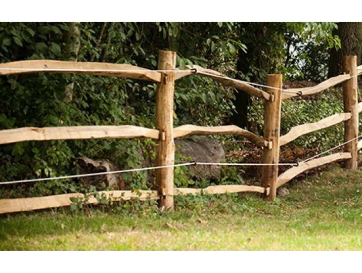 Post and Rail hekwerk 290cm klassiek kastanjehout