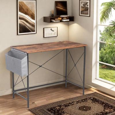 JJS Modern Computer Desk Home Office Writing & Laptop Workstation, Space-Saving Design
