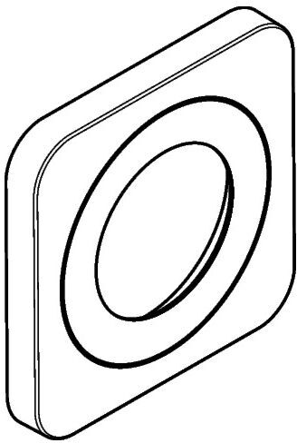 Hansgrohe Rosette f.Griff Waschtischmischer UP 98959000 Axor Citterio M chrom