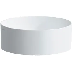 LAUFEN Living Square Waschtisch-Schale, ohne Hahnloch, ohne Überlauf, 380x380mm, H8114357571121, Farbe: weiss matt