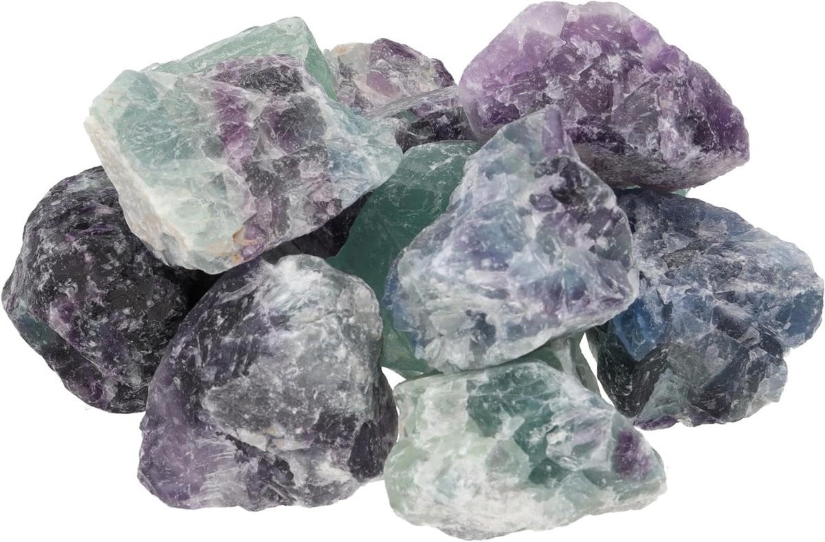 Edelsteen Waterstenen - 300 gram - Paars - 100% Natuurlijke Ruwe Helende Kristallen