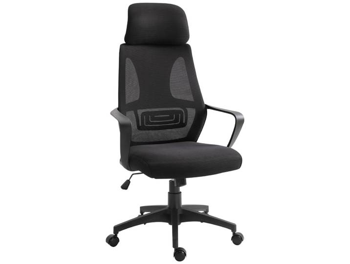 Chaise bureau ergonomique hauteur réglable maille noir
