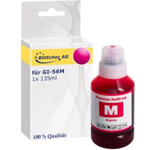 kompatibel für Canon GI-56M, Tinte, 135ml, 14000 Seiten, magenta