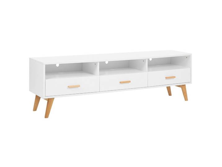 TV-MÖBEL Weiß, Hellbraun LIBERTY 40/180/55 cm