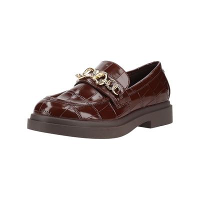 Slipper STEVE MADDEN "STEVE MADDEN Slipper Lederimitat", Damen, Gr. 40, Lederimitat, braun, Schuhe Slipper