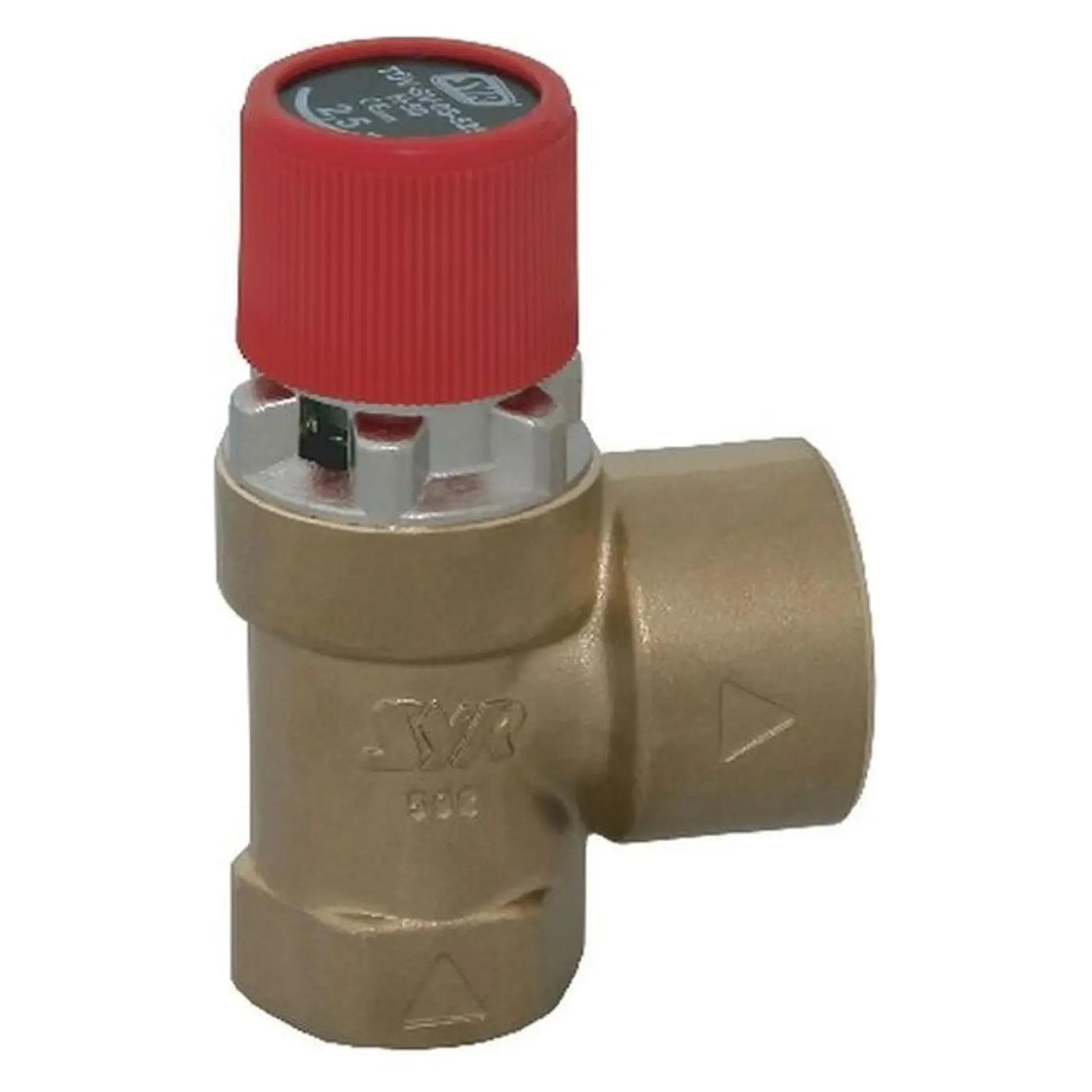 SYR Membran Sicherheitsventil aus Messing, 3,0 bar, E/A DN 25 x DN 32 (191525001)