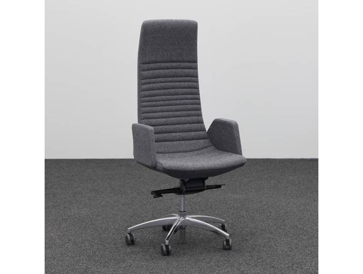 Bürodrehstuhl Narbutas North Cape mit Fixarmlehnen, Anthrazit, Neu, Ergonomischer Stuhl - ideal für flexibles Arbeiten