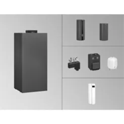 Paket Vitocrossal 300 CU3A 35 kW m. Mis. mit VC 300-V EVIC 300l S3 vitographite VIESSMANN
