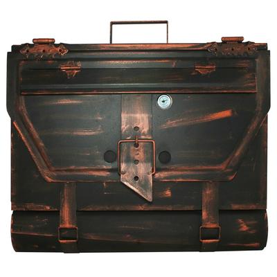 HMF 501 Briefkasten Aktentasche Antik 99, 25 x 40 x 8 cm, Kupfer