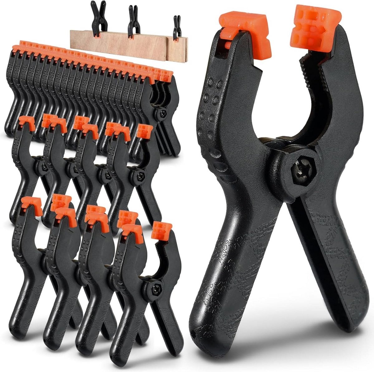 Grote Set Veerklemmen Nylon (28 Stuks) - Sterke Klemmen voor Houtbewerking, DIY en Fotografie