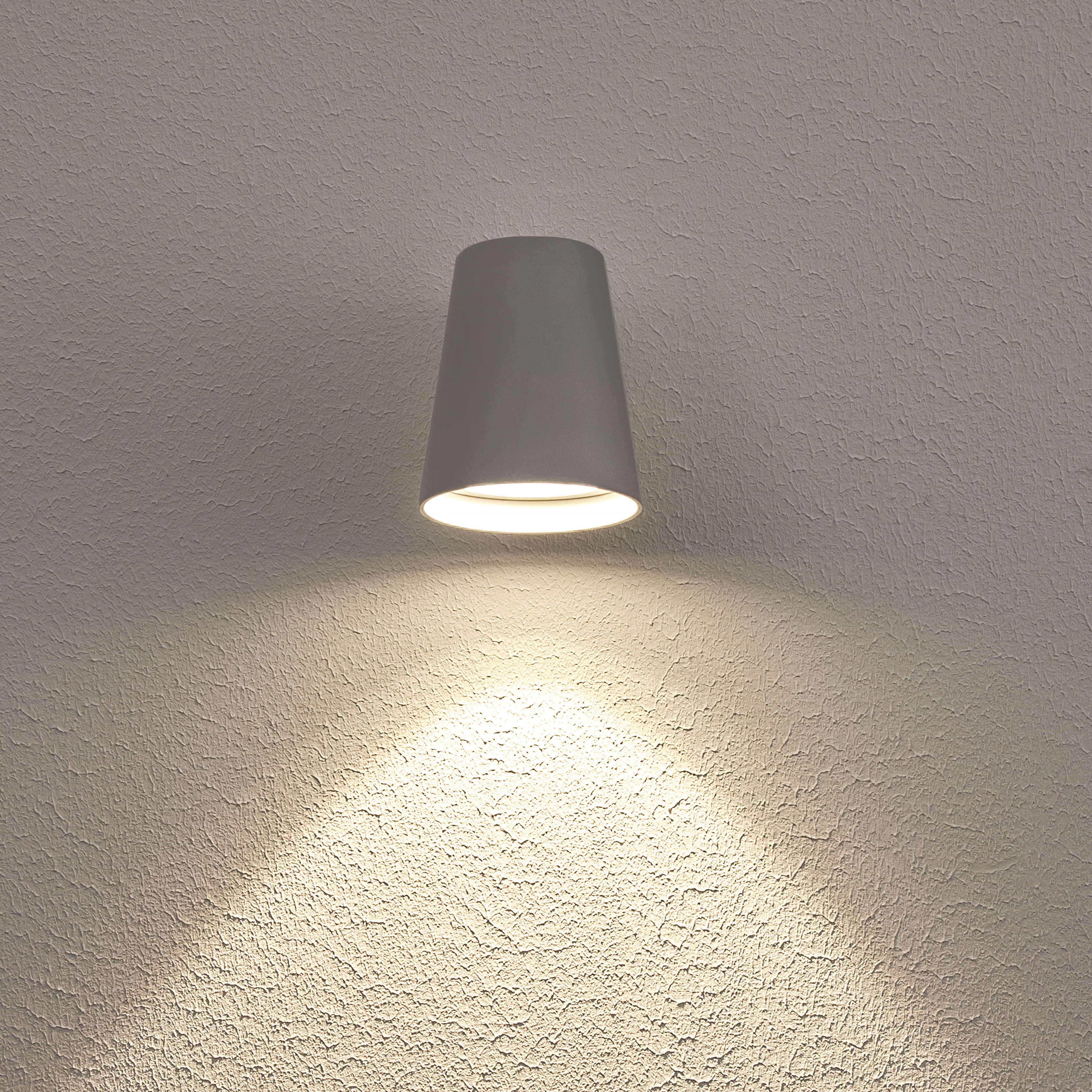 Hide a lite Väggarmatur Cone, grå, 3W