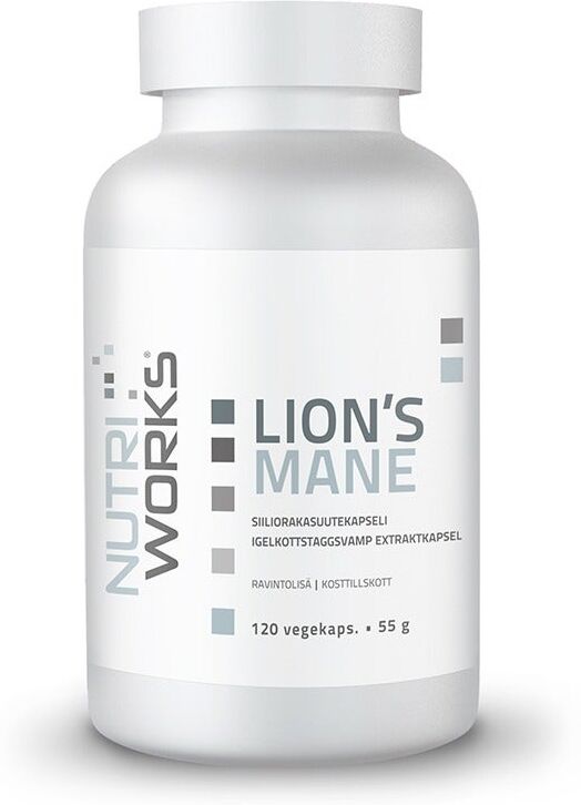 Nutri Works Lion’s Mane– siiliorakasuute 120 kaps. - 120 kaps
