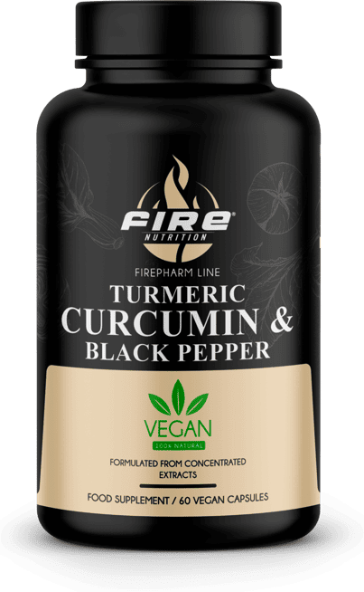 Fire Nutrition Cúrcuma e Pimenta Preta 60 Cápsulas