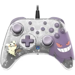 HORI Horipad Turbo Gengar und Mimigma (Switch, Switch 2, Switch OLED), Gaming Controller, Violett, Mehrfarbig, Schwarz